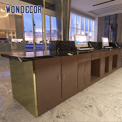 Black marble multi-layer bar counter