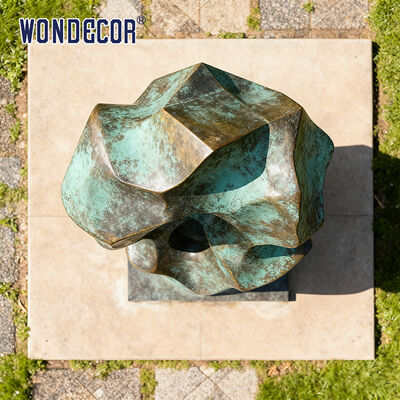 Large-Scale Abstract Rockery Bronze Sculpture for Garden Decoration