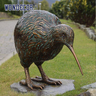 Outdoor Garden Decor Bronze Sculpture Kiwi Bird Statue