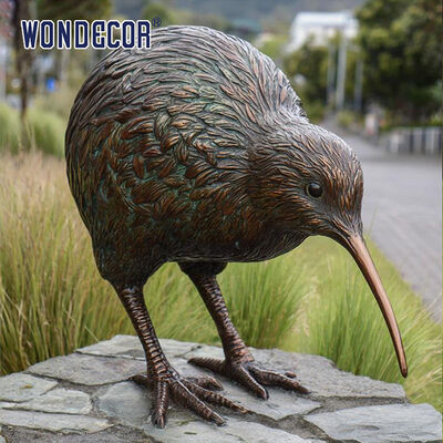 Outdoor Garden Decor Bronze Sculpture Kiwi Bird Statue